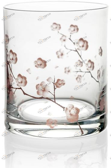 IVV Набор из 2 стеклянных бокалов с цветочным декором Wabi-sabi 8414.30
