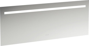 H4477039501441 Зеркало, 1800 мм, с встроенной горизонтальной LED подсветкой и естественным светом, три сенсорных выключателя (вкл/выкл/затемнение/изменение цветовой температуры 2700–6000 K), алюминиевый каркас, IP44 LAUFEN PRO