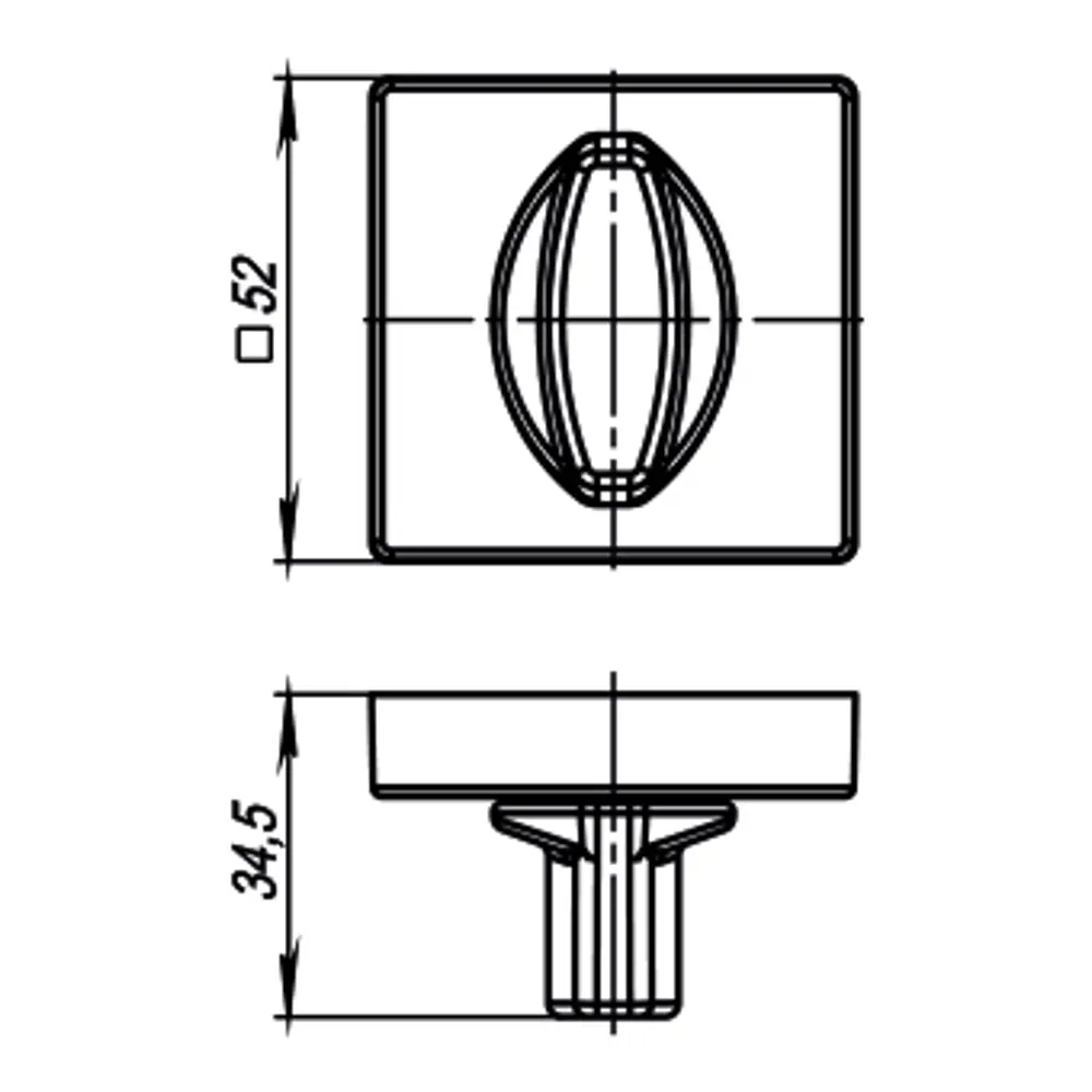 Завёртка Armadillo BK6 USQ, цвет матовый никель STLM-2037613 - Вид №4