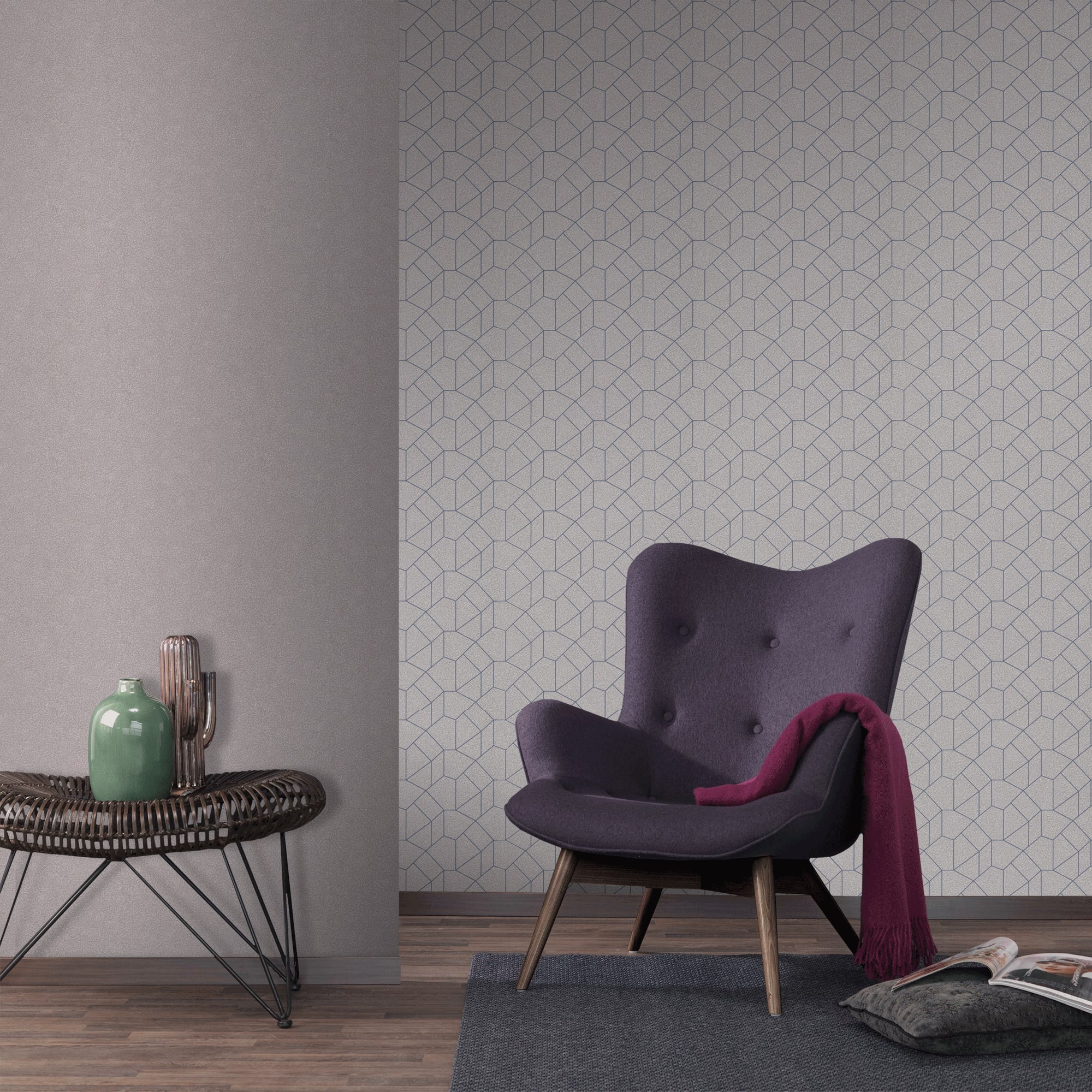 83211546 Обои флизелиновые Erismann жёлтые 1.06 м 12044-30 Carat Santreyd - Вид №4