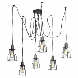Подвесная люстра ST Luce Gabbia SLD963.303.06 ST LUCE ДИЗАЙНЕРСКИЕ, GABBIA SLD963.333 057818 Черный