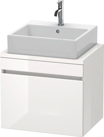 DS530000909 Тумбочка для компактной консоли DuraStyle #DS5300 600 x 478 мм Светло-голубой матовый декор Duravit - Вид №2