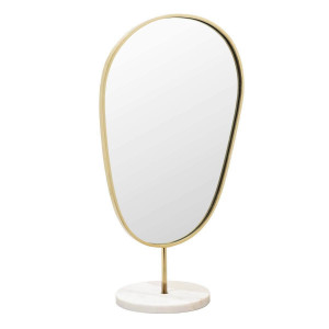 600899-01 ABHIKA ЗЕРКАЛЬНАЯ СТЕНДА DIKE BIG H55 30X20 GOLD