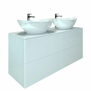 Orange Ot-130TuMDF Тумба подвесная Otto без раковин Белый