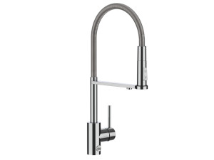 Однорычажный смеситель для кухни с выдвижным ручным душем