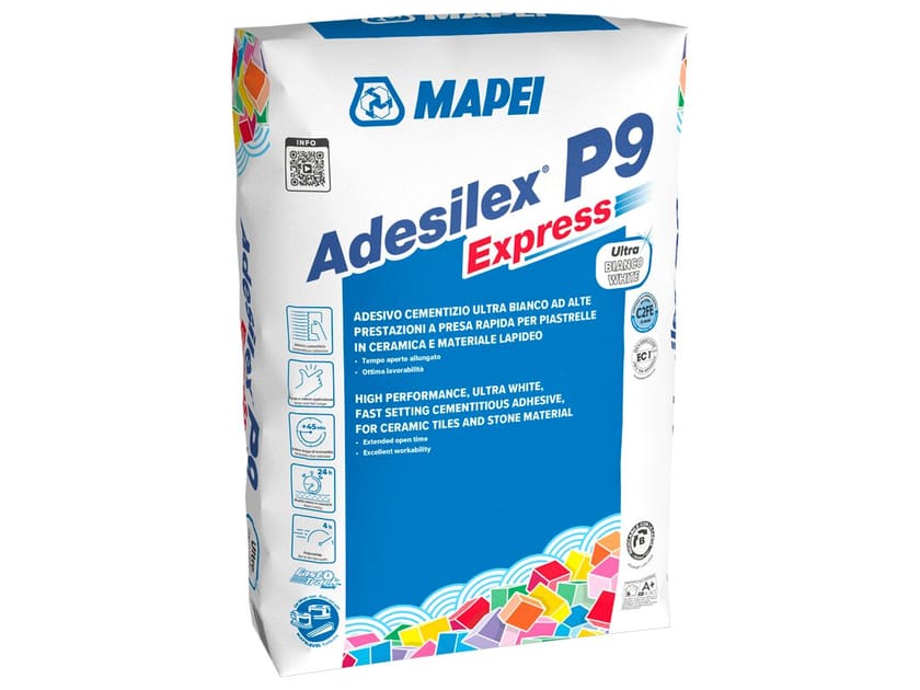 Высокопроизводительный цементный клей с длительной обрабатываемостью для керамической плитки MAPEI адгезивы на основе гидравлических связующих ARCH-00120422