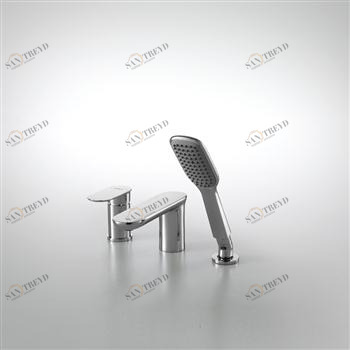 Смеситель на ванну  на три отверстия GINA F565104C-2-ENG bravat