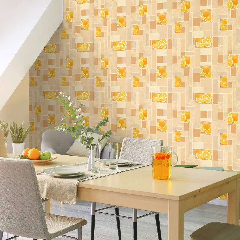 Обои виниловые Аспект Ру Цитрус оранжевые 0.53 м 10103-23 STLM-2100999 - Вид №3