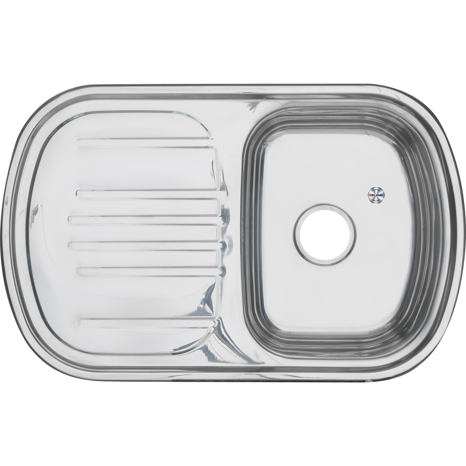 Мойка 7749 U MELANA 0.8/180 врезная прямоугольная с сифоном (231 t *10) 231 t (*10) - Вид №1