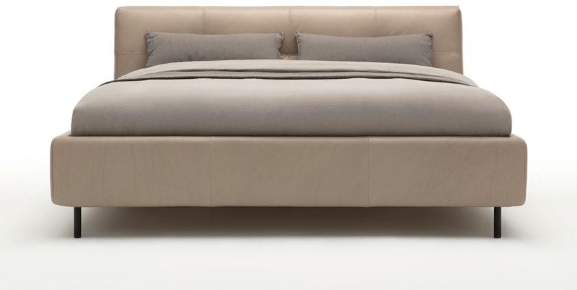 Rolf Benz Двуспальная кровать из кожи с обитым изголовьем sun-id-1423882 - Вид №2