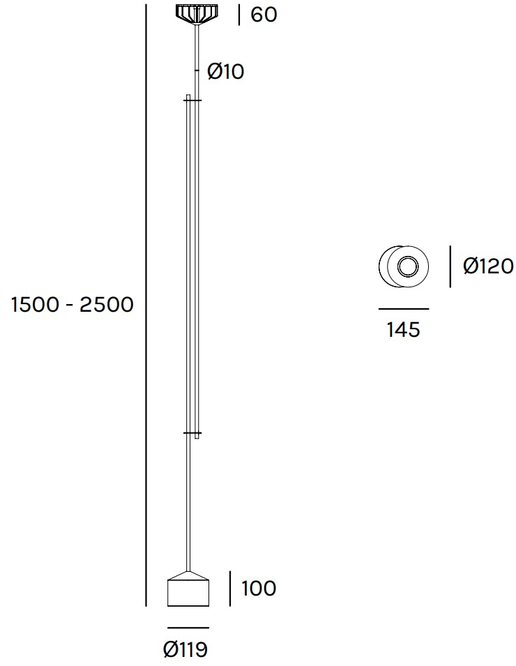 Olev Светодиодный торшер регулируемой высоты sun-id-1374082 - Вид №5
