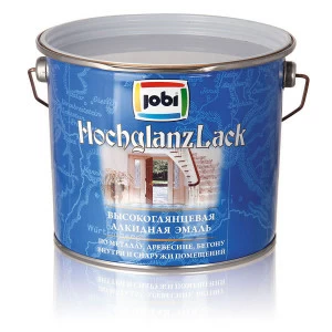 Эмаль Jobi HochglanzLack (ХохгланцЛак) 0,9л белая "БАЗА A"