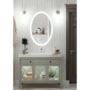 Зеркало для ванной Omega Glass Тип 2 SD362 с подсветкой 50x60 см овальное