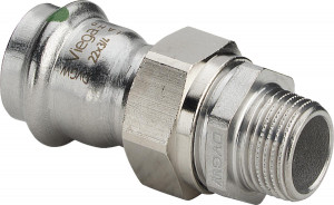 Viega Соединительный элемент резьбовой разъемный Sanpress Inox 2365 (438289)