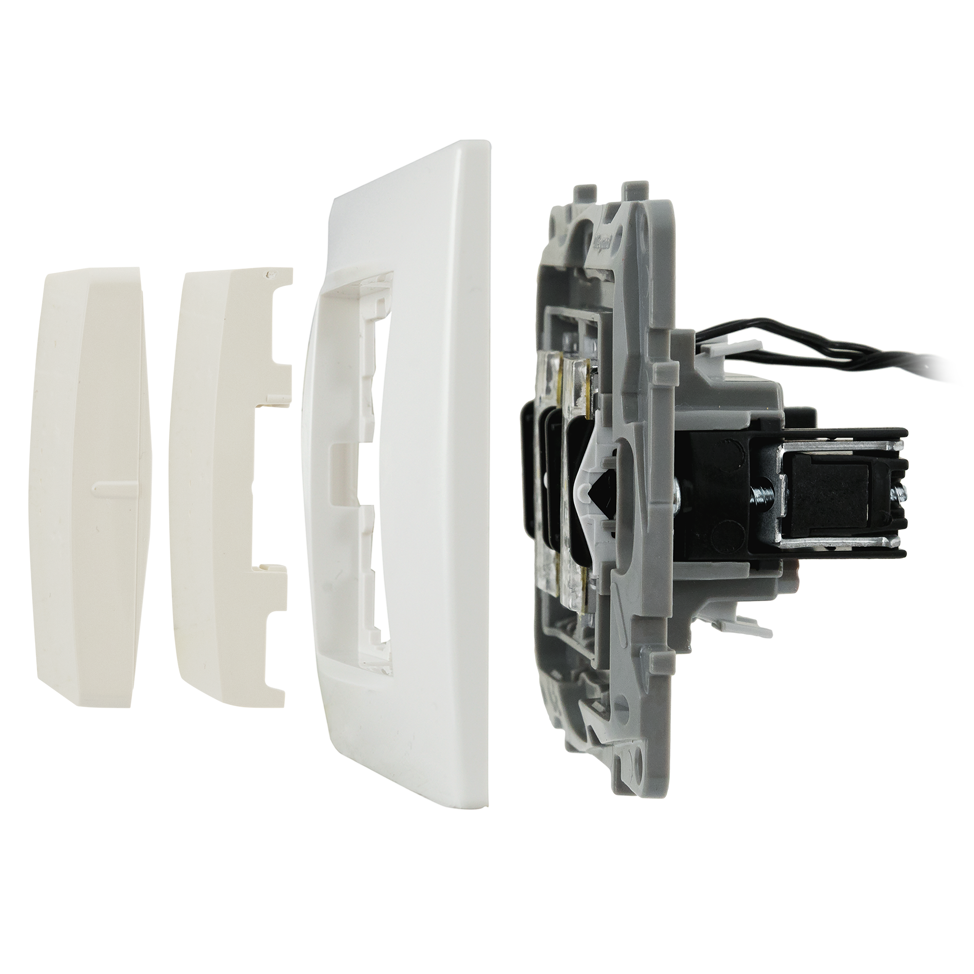 Legrand Etika - выключатель двойной с подсветкой, бежевый 82496468 STLM-0028689 - Вид №6