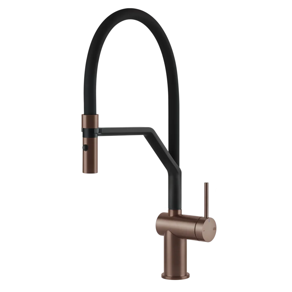 Смеситель для раковины 60429 708 Gessi Inedito МЕДНЫЙ МАТОВЫЙ PVD 60429708