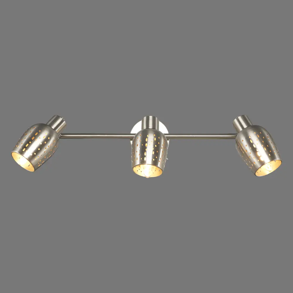 Спот поворотный Siena 3 лампы 6 м² цвет сатин никель Escada STLM-2119983 - Вид №1