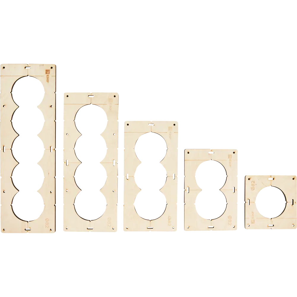 Комплект шаблонов EKF 82 мм STLM-2145567