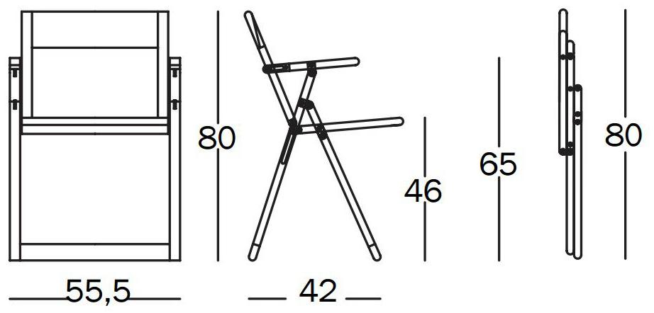 Magis Складной стул из массива дерева sun-id-1497561 - Вид №4