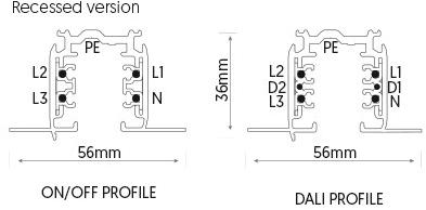 ONOK Lighting Встраиваемое освещение для металлических направляющих sun-id-1473092 - Вид №1