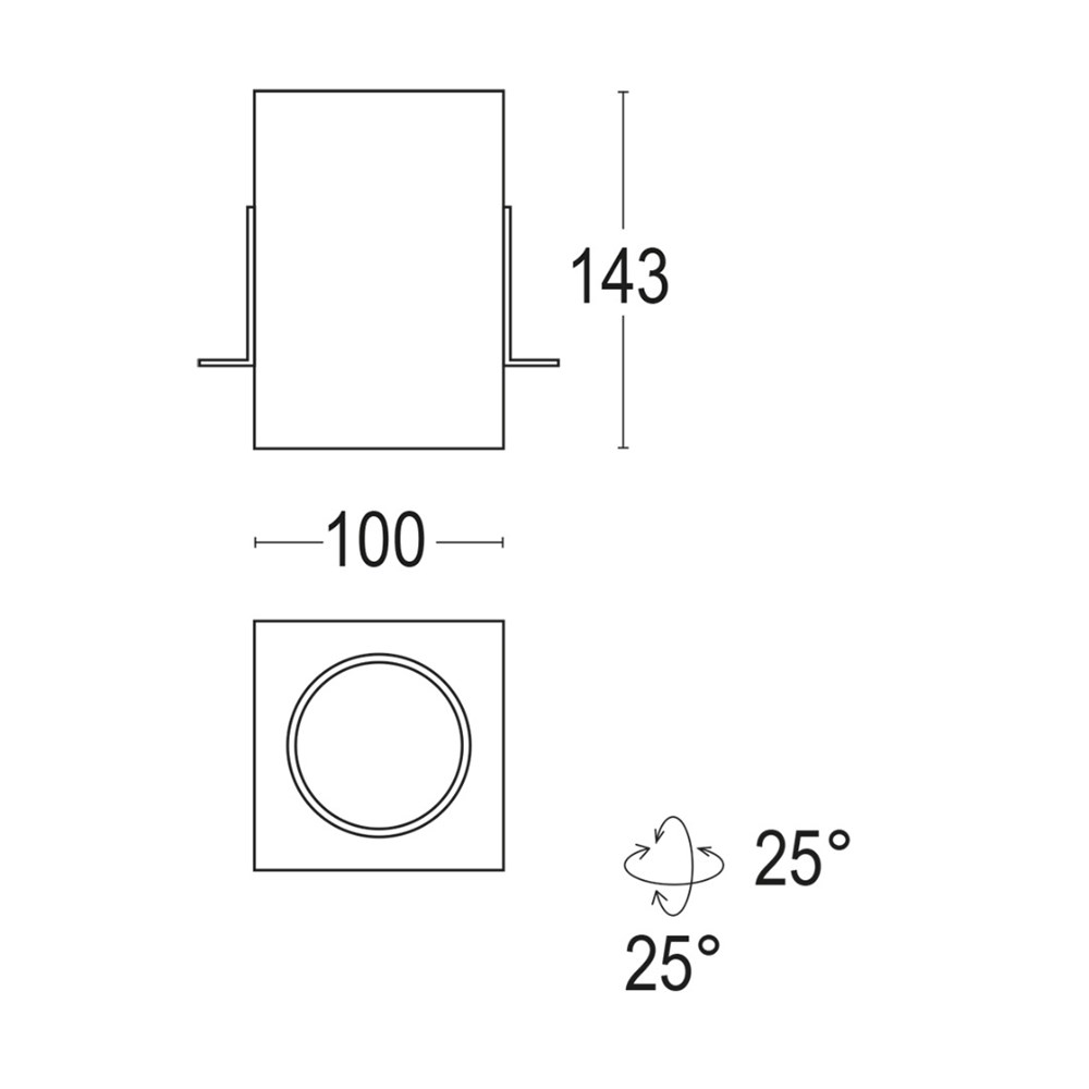 Box 1R Dark SQ 1L Ghidini Box R Dark .01 Белый (Матовый)  - Вид №1
