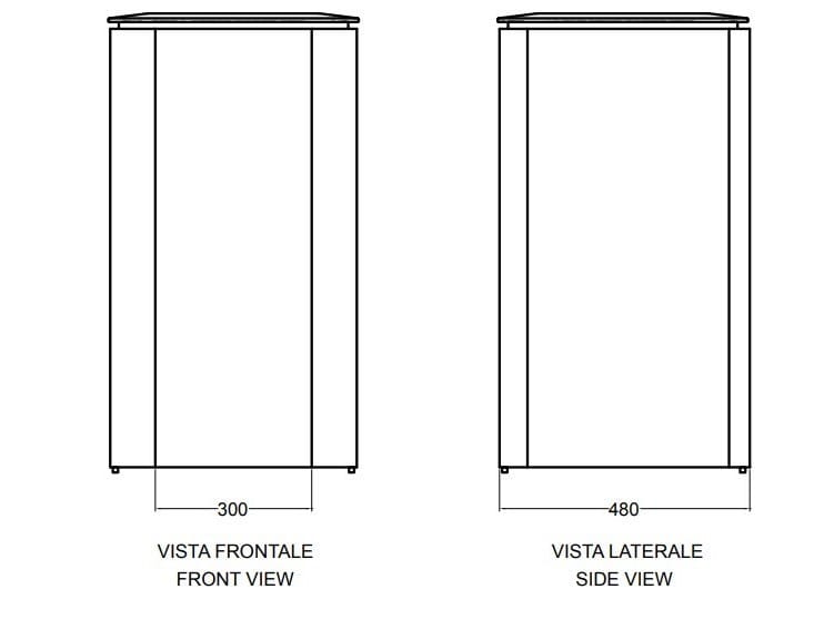 Напольный шкаф для умывальника из МДФ с дверцами Axa Skyland ARCH-00085140 - Вид №7