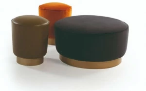 Vibieffe Пуф с обивкой из кожи или ткани