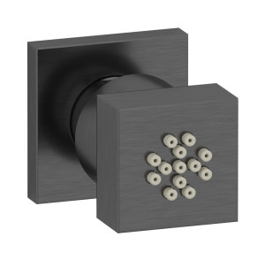 Боковая форсунка квадратная WE ARE IB sh030rr Brushed Black Chrome RICAMBI