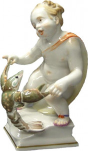 71548 Meissen Фигурка 12см "Знак зодиака Рак" (Хайнрих Тайн, 1947г.) Фарфор