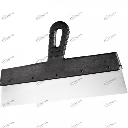 Шпатель фасадный из нержавеющей стали 450мм с пластмассовой ручкой СИБРТЕХ 12321