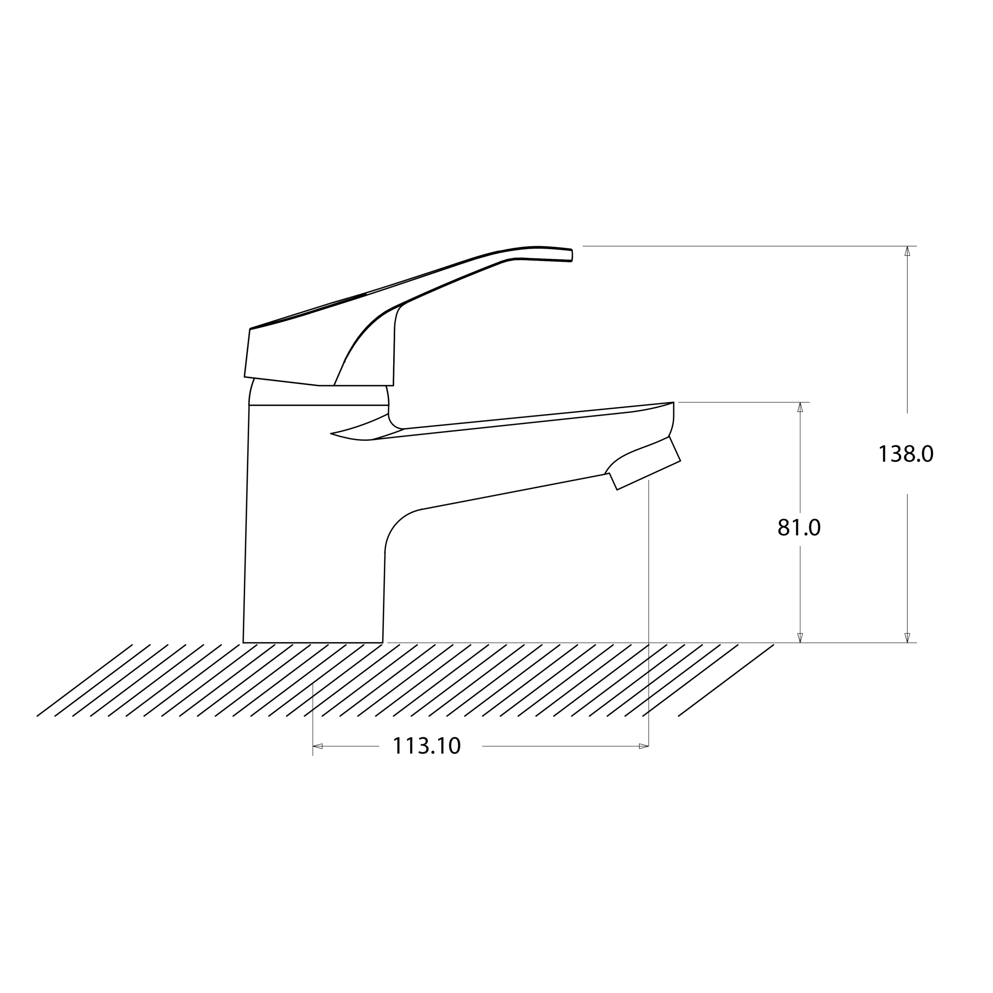 82152322 Смеситель для раковины Culto Silk однорычажный цвет хром Santreyd  - Вид №6