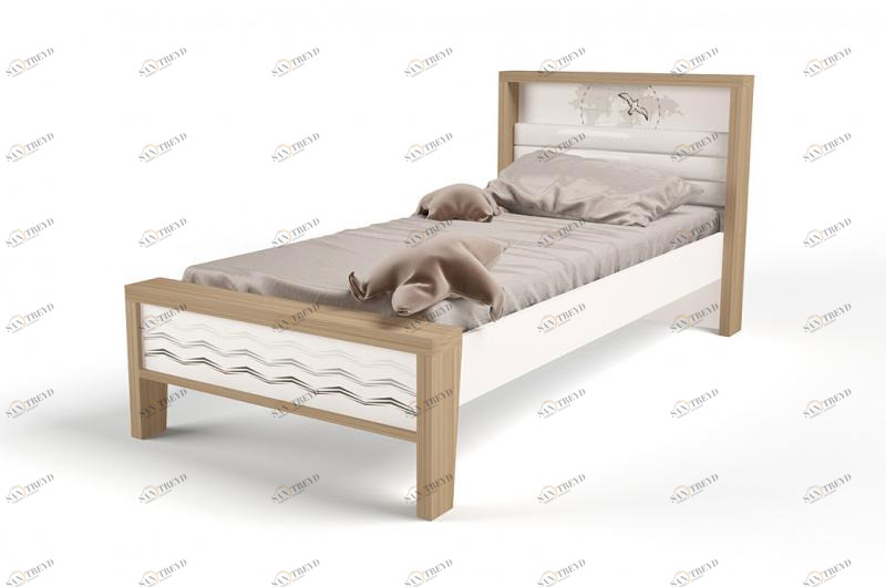 Кровать ABC-KING 190х120 №1MIX OCEAN №1 (cream) 4631148107816