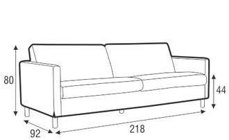 Sits Мягкий 3-х местный диван из ткани Impulse sun-id-1441034 - Вид №12
