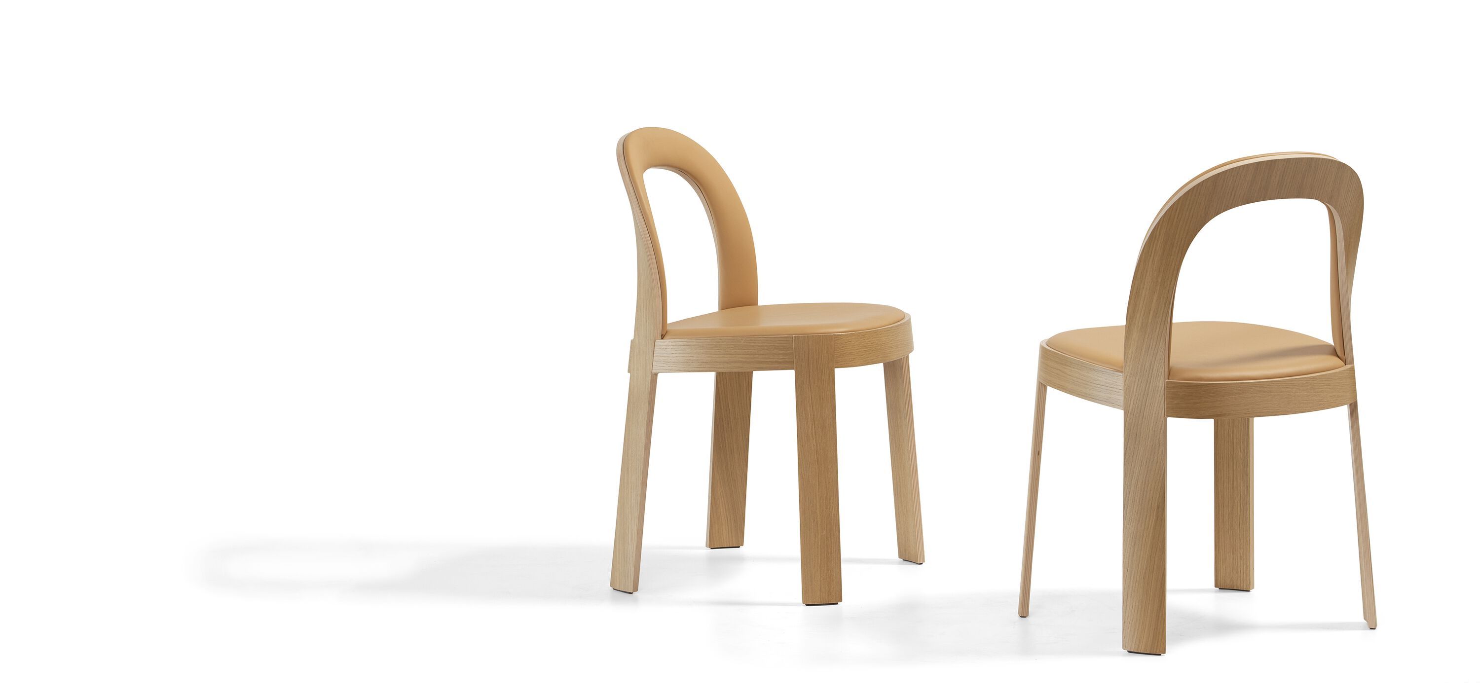 Деревянный и кожаный стул Bla Station OM DRESSED ARCH-00003567 - Вид №5