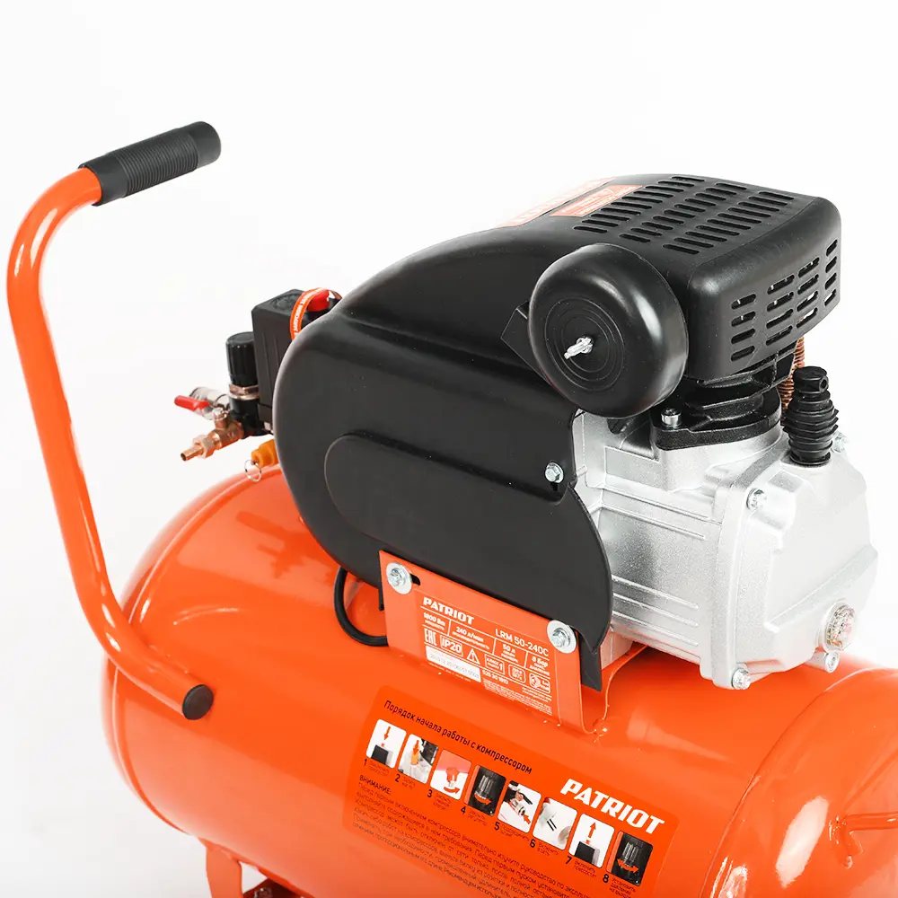 Компрессор масляный Patriot LRM 50-240C, 50 л 240 л/мин 1.8 кВт STLM-2024797 - Вид №7