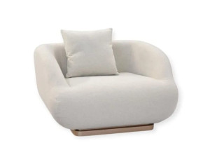 Тканевое кресло с подлокотниками