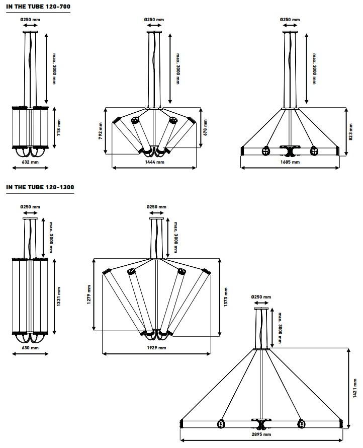 DCW éditions Подвесной светильник из стекла In the tube sun-id-1362465 - Вид №2