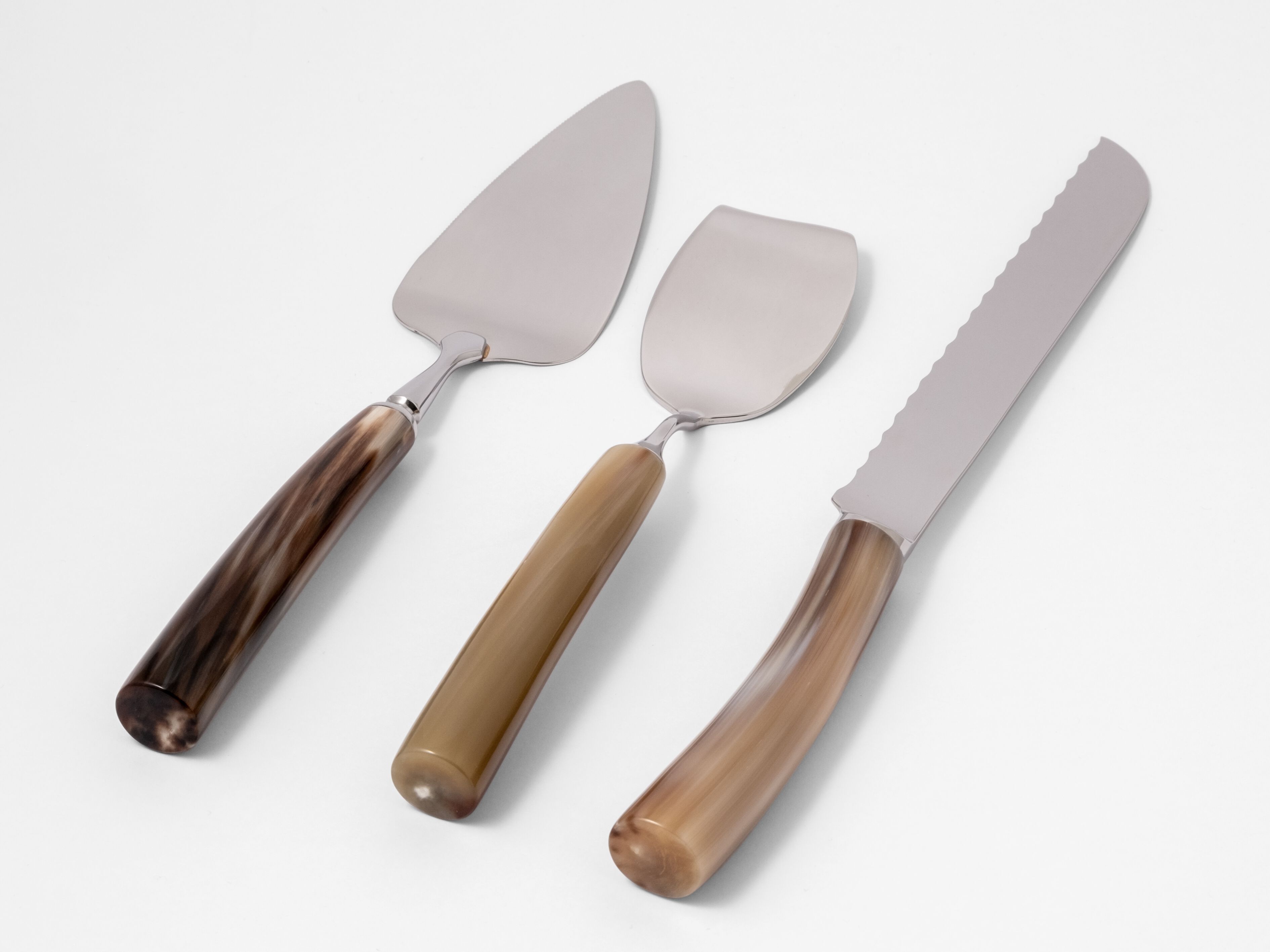 Набор столовых приборов из рога и нержавеющей стали Zanchi 1952 Natural ARCH-00034520