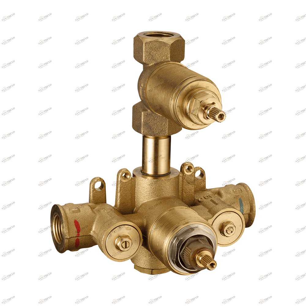 Установочная часть термостата для душа встроенный 1 поток Cisal Wave ZA009301