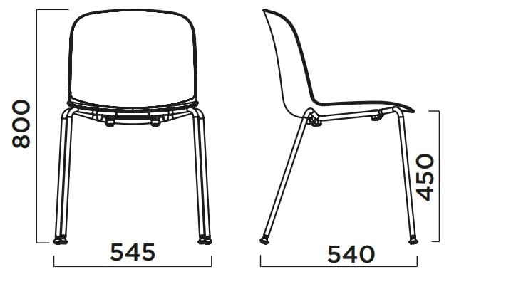 Штабелируемый стул из полипропилена Infiniti Relief ARCH-00118911 - Вид №3
