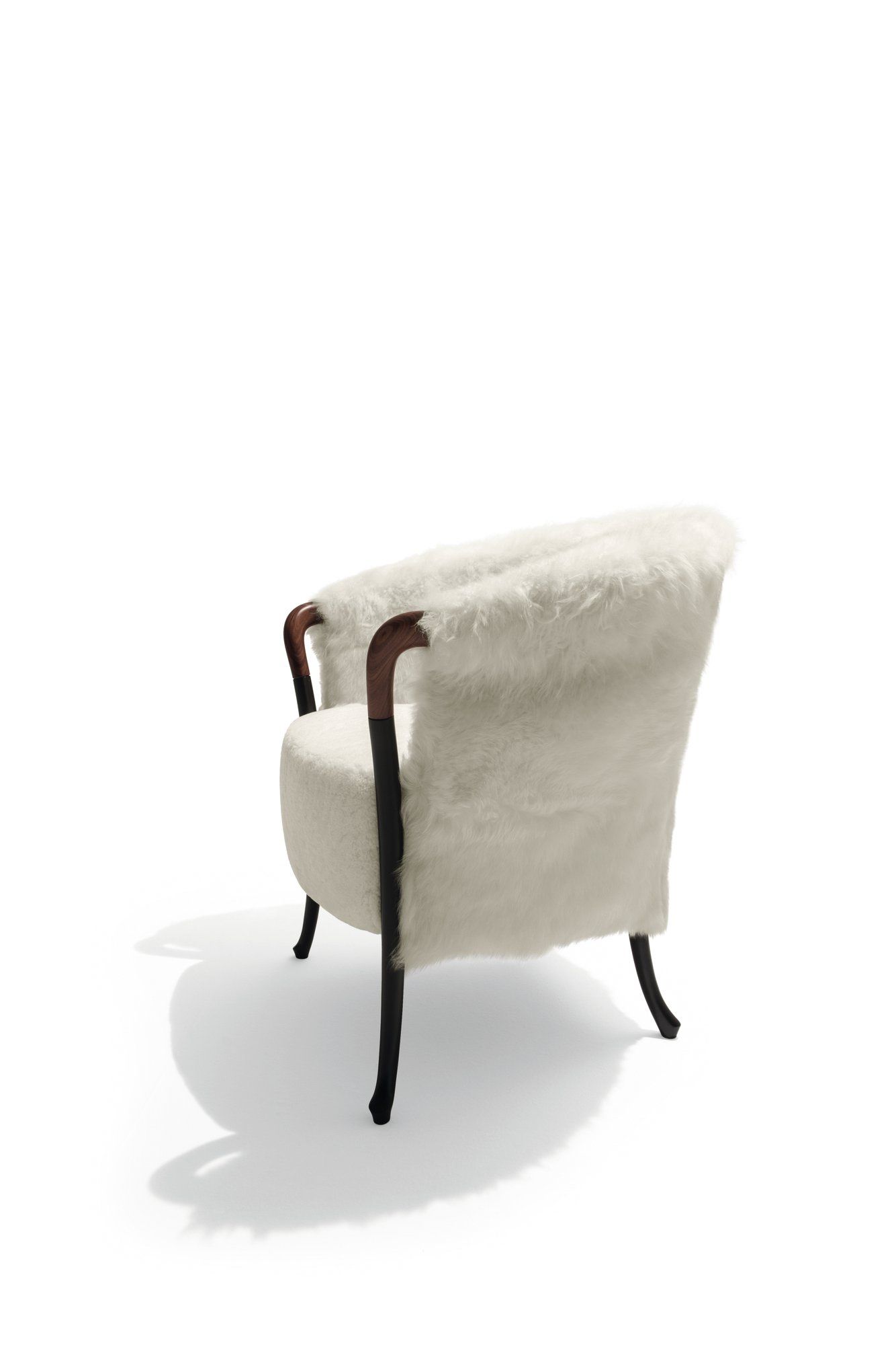 Меховое кресло с подлокотниками Giorgetti проекты ARCH-00085584 - Вид №1