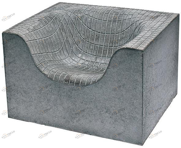 Nola Industrier Садовое кресло из бетона с подлокотниками sun-id-1357525