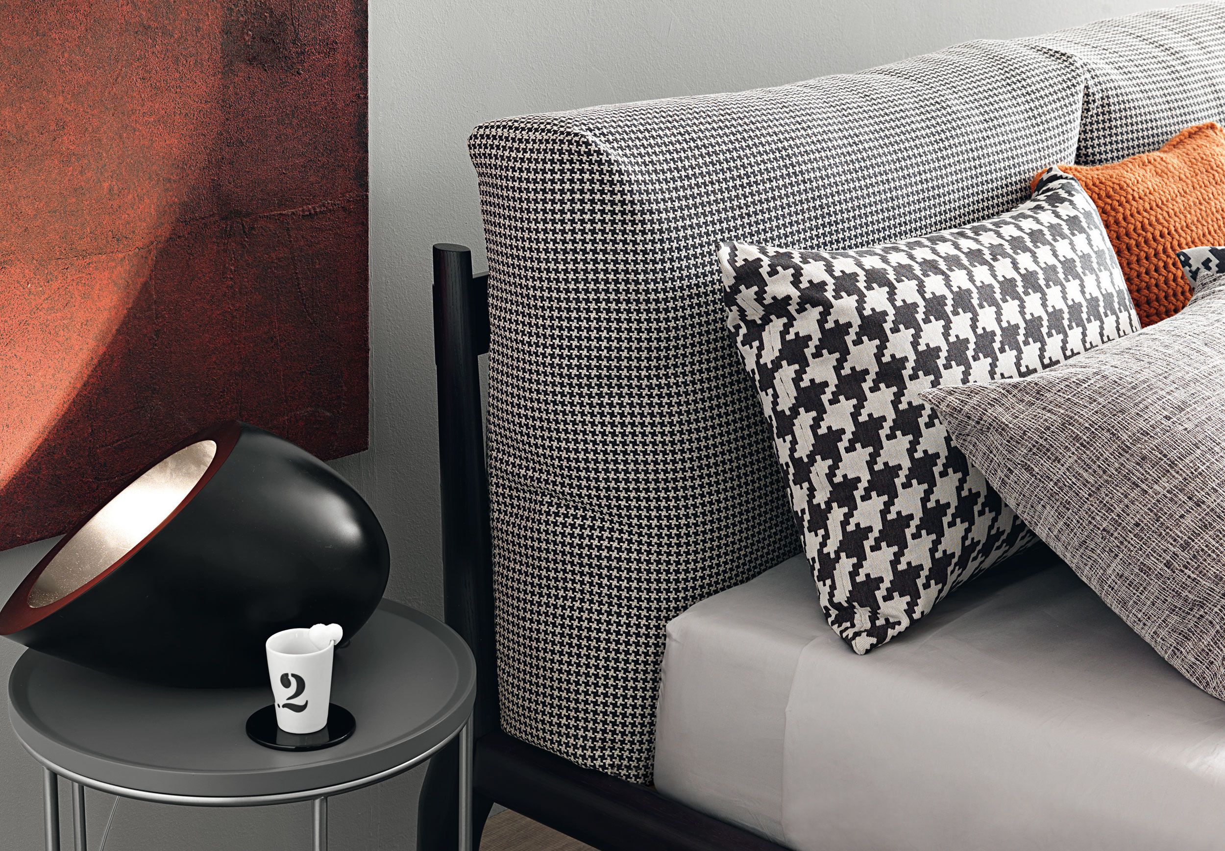 Съемная двуспальная кровать с мягким изголовьем MisuraEmme ELADIO ARCH-00063220 - Вид №2