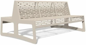 BENKERT BANKE Двойная скамья из нержавеющей стали Chalidor