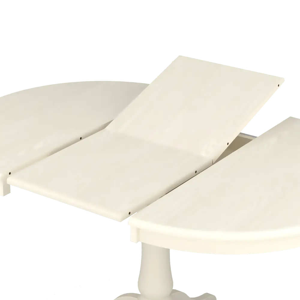 Стол кухонный Delinia Версаль раскладной 90-130x90 см круг МДФ цвет слоновая кость STLM-2170494 - Вид №2