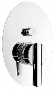 41019CR Внутристенный смеситель Elly на 2 выхода, цвет хром