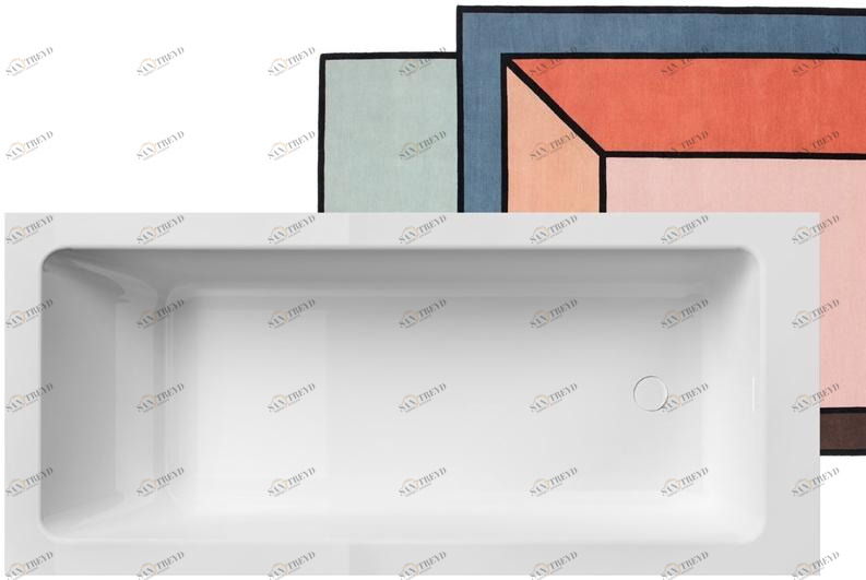 Gruppo Treesse Прямоугольная ванна из массивной поверхности Vasche rettangolari sun-id-1374648