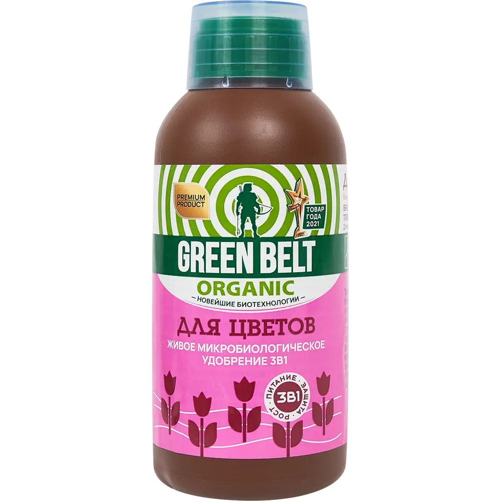 Биоудобрение GreenBelt для цветов 250 мл GREEN BELT STLM-2070383