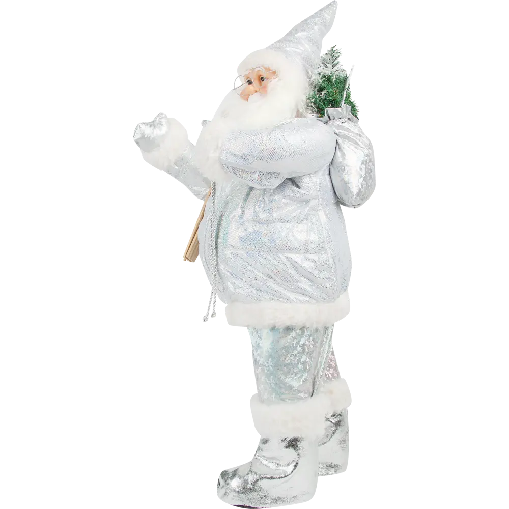 Фигурка декоративная «Дед Мороз с лыжами», 80 см, пластик, цвет белый/синий RELANCE STLM-2078771 - Вид №2