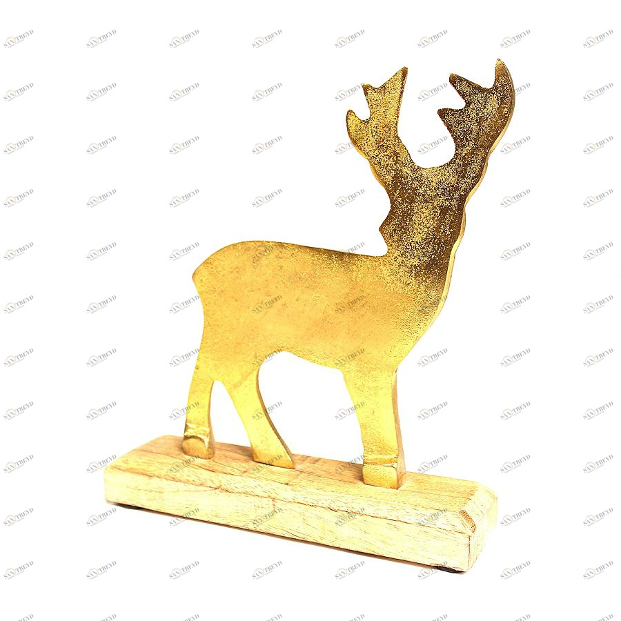 Украшение декоративное golden raindeer, 22х18х5 см ENJOYME  253075 Золотой 